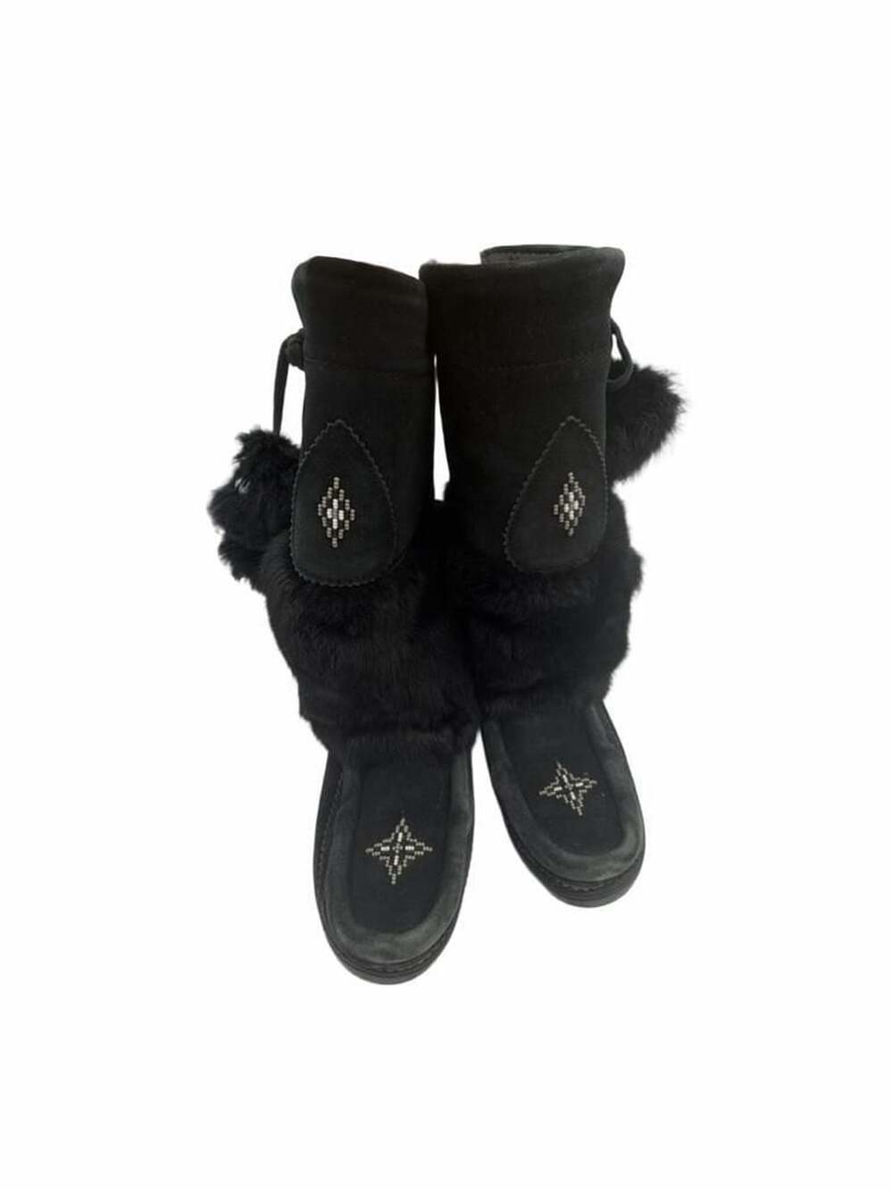 Manitobah Mukluks Snowy Owl Mukluk Size 5 Black Winter Boots